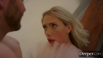 Deeper. Petite Ballerina Sky Has Intense Sex With Partner