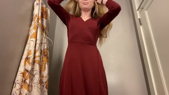 Sierra Ky's Naughty Try-On Haul in the Dressing Room
