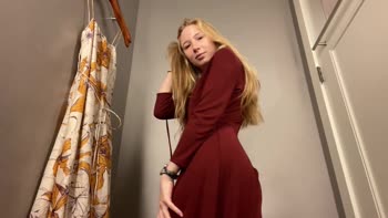 Sierra Ky's Naughty Try-On Haul in the Dressing Room