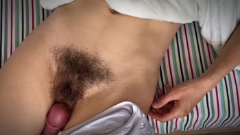 sohoti69's Asian Step Fantasy: Rubbing Her Hairy Pussy Close Up