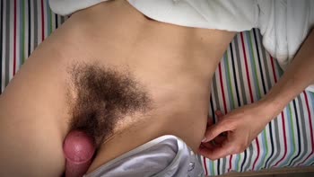 sohoti69's Asian Step Fantasy: Rubbing Her Hairy Pussy Close Up