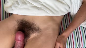 sohoti69's Asian Step Fantasy: Rubbing Her Hairy Pussy Close Up