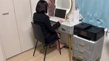 Ha-run's Unexpected Office Seduction in 60FPS HD