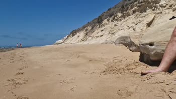Stepfantasy on the Nude Beach: HottPussy118 Exposes Herself