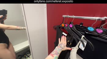 Neferet Exposito TV: Try-On Haul Nudity in Public Fitting Room