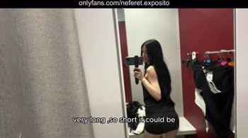Neferet Exposito TV: Try-On Haul Nudity in Public Fitting Room