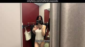 Neferet Exposito TV: Try-On Haul Nudity in Public Fitting Room