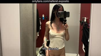 Neferet Exposito TV: Try-On Haul Nudity in Public Fitting Room