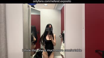 Neferet Exposito TV: Try-On Haul Nudity in Public Fitting Room