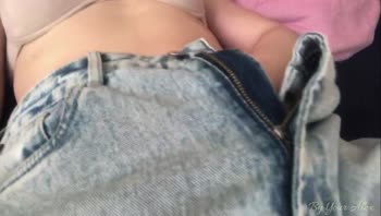 By Your Alex - Alex's Curvy Greek Delight: Jeans Off, Hairy Pussy On