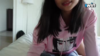 thaiandfrench - French Thai Cutie's First Deepthroat with Big White Dick