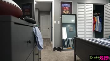 Rissa May Teases Stepbro With Seductive Handjob & Blowjob