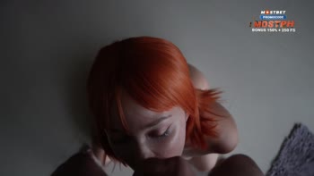 Valeria Sladkih - Redhead Russian Steals Husband's Affection with Sloppy Blowjob & Creampie
