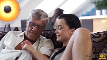 DADDY4K. Old guy still in great shape to fuck stepson’s gf