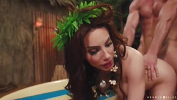 Ariel Demure's Trans Paradise: Bareback Blowjobs & Big Tit Bonanza