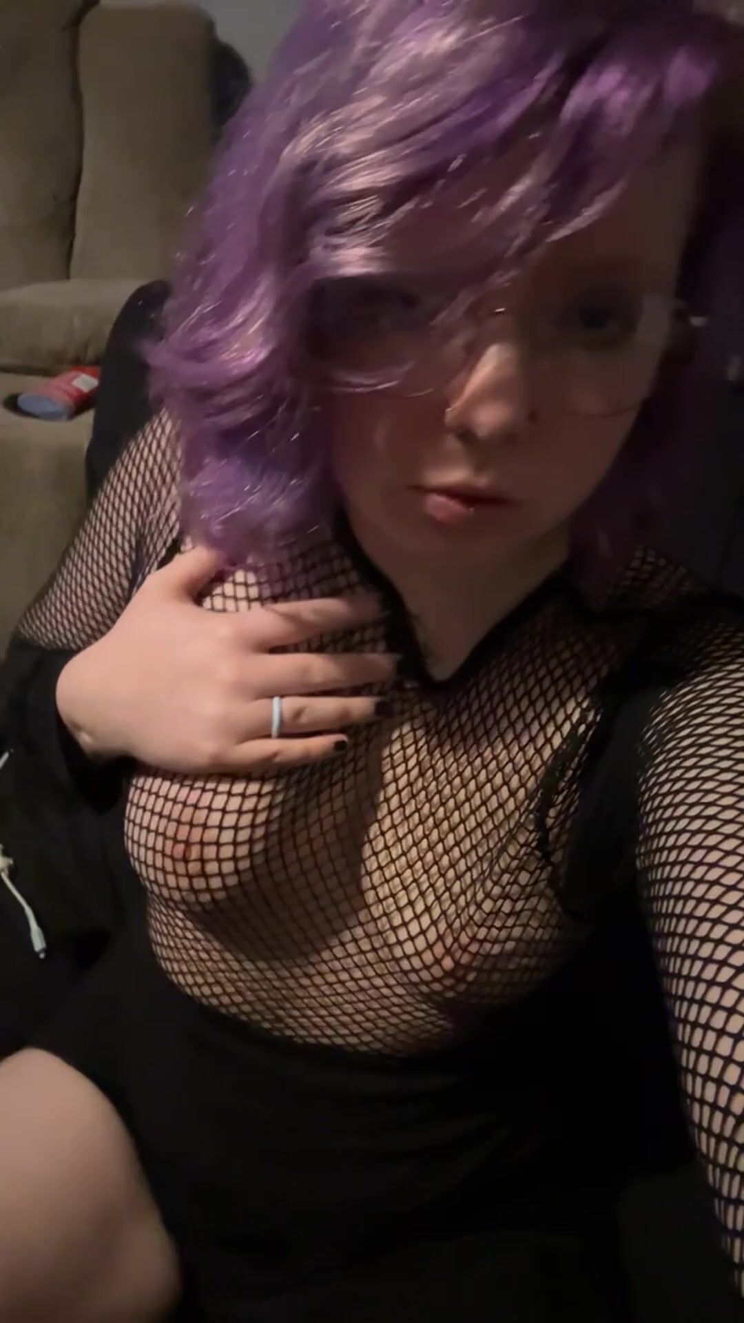 Fishnet Titty Play