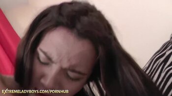 Hairy Shemale Frenzy: Teen (18+) Ladyboy Takes It Rough