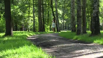 Stunning 18-Year-Old Brunette's Outdoor Seduction