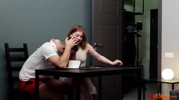 Redhead Teen (18+)'s Date Night Turns into Sizzling Affair