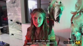 DEBT4k. Young fortune-teller with firm tits and nice ass provided a magical ritual with her pussy