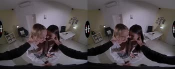 Class Sluts in Dark Desires: Blonde & Brunette VR Handjob Frenzy