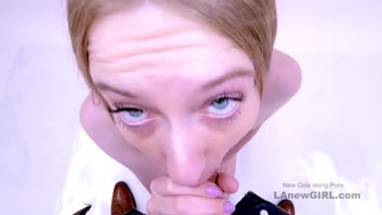 Lanewgirl's Sultry Audition: Step Sister's POV Blowjob & Massage