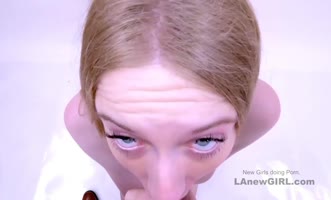 Lanewgirl's Sultry Audition: Step Sister's POV Blowjob & Massage