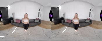 Blonde Babe's Yoga Orgasm: Virtual Reality Masturbation