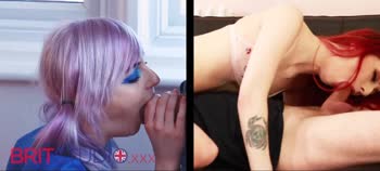 Blowjob Battle Royale: British Babes Gigi and Kitty Go Head-to-Head