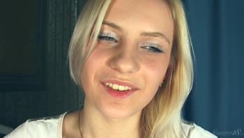 Juicy Blonde Seduces with Sensual Cowgirl Ride and Sizzling Blowjob