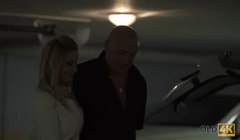 OLD4K. Mature Guy Fucks his Busty Mistress when they Return at Home