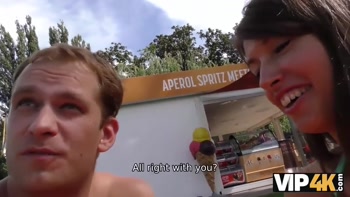 Vip4K.Hunter meets girl on public beach and has anal sex with her