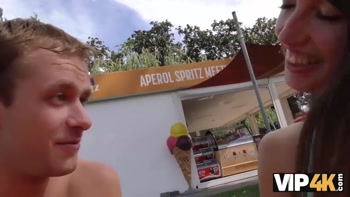 Vip4K.Hunter meets girl on public beach and has anal sex with her