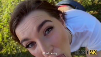 HUNT4K. Pounding Pussy at the Pond. Hot sex with Suzie Sparklez