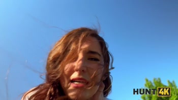 HUNT4K. Pounding Pussy at the Pond. Hot sex with Suzie Sparklez