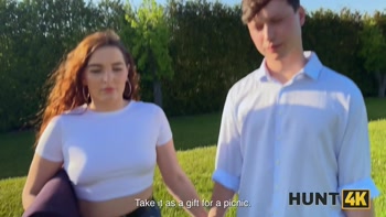 HUNT4K. Pounding Pussy at the Pond. Hot sex with Suzie Sparklez