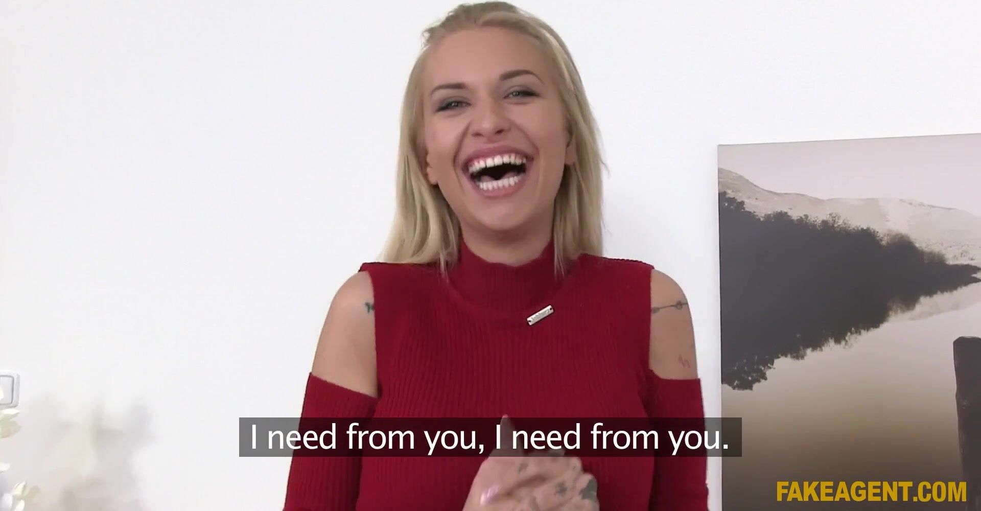 Fake Agent - Beautiful Blonde Babe Fucking the Casting Director at first Meeting