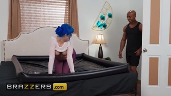 Blue Haired Jewelz Blu Sizzles In A Wet And Wild BBC Frenzy