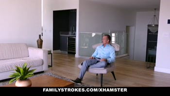 FamilyStrokes - Yoga Teen (18+) Stretches Out Pussy For Stepdad