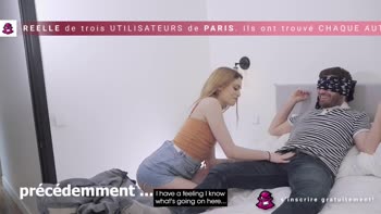 Aurore's Sneaky Snap-Fuck in Paris: Blindfolded Blowjobs & French Kisses