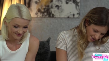 Cum seeking Stepsis Rebecca Volpetti & Zazie Skymm find inspiration from Stepbro's Hard Cock
