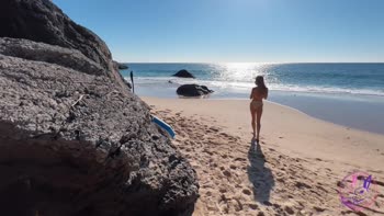 SpiriteMoon's Naughty Beachside Fling: POV Blowjob & More