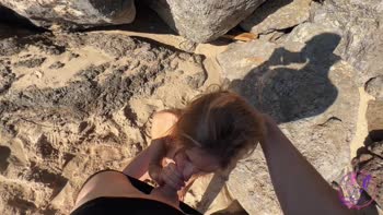 SpiriteMoon's Naughty Beachside Fling: POV Blowjob & More