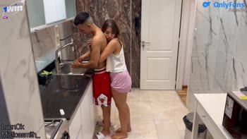 LuenOk Teases Sister-In-Law's Perfect Ass with Rimming and Hardcore