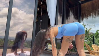 Anna_cherry7 - Anna's Sultry Colombian Yoga Solo: Flawless Body, Perfect Strains