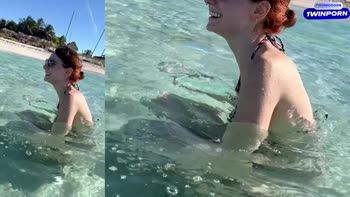 Cheating Wife Japanese Spills Beach Secrets in Passionate Creampie