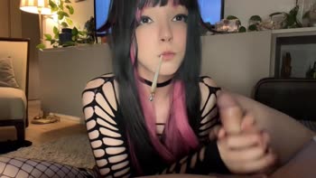 Tame Me Ivy - Ivy's Smoking Seduction: Stepdaughter Sucks Daddy's Cock on Her Knees