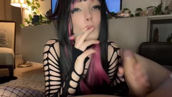 Tame Me Ivy - Ivy's Smoking Seduction: Stepdaughter Sucks Daddy's Cock on Her Knees