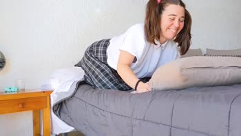 CaribbbeanBoy Teaches Stepdaughter to Enjoy Pantyless Self-Pleasure