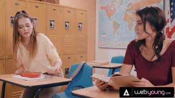 Aften Opal & Indica Monroe's College Cuties Collide: Teen (18+) Lesbians in Lust
